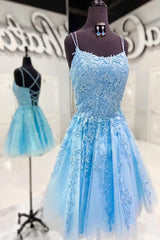 Prom Dresses 2034, Lace Applique A-line Homecoming Dress Short Prom Dress,Semi Formal Dresses