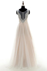 Wedding Dress Shopping Near Me, Lace Tulle A-line Floor Length Wedding Dress