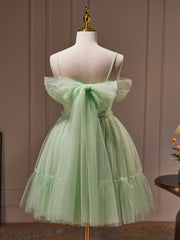 Bridesmaid Dress Dusty Rose, Light Green Tulle Short Party Dress Graduation Dress, Cute Short Formal Dress