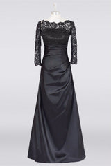 Festival Outfit, Long Black A Line Mother Of The Bride Dress