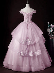 Bridesmaid Dresses Mismatched Summer, Lovely Pink Off Shoulder Long Formal Dress, Pink Sweet 16 Formal Dress Prom Dress