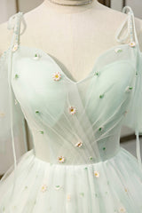 Princess Prom Dress, Mint Green Tulle Lace Short Homecoming Dress, A-Line Mini Party Dress