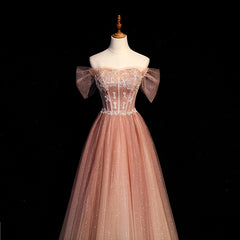 Prom Dresses Short, Pink Gradient Beaded Sweetheart Party Dress, Pink Gradient Evening Party Dresses