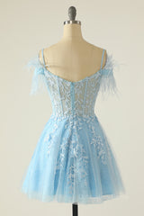 Party Dresses Formal, Princess Lavender Lace Short A-line Homecoming Dress