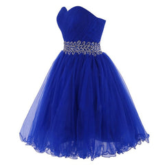 Prom Dresses Ball Gowns, Homecoing Short Homecoing Sweetheart Royal Blue Homecoing Beading Homecoing Royal Blue Prom Dresses