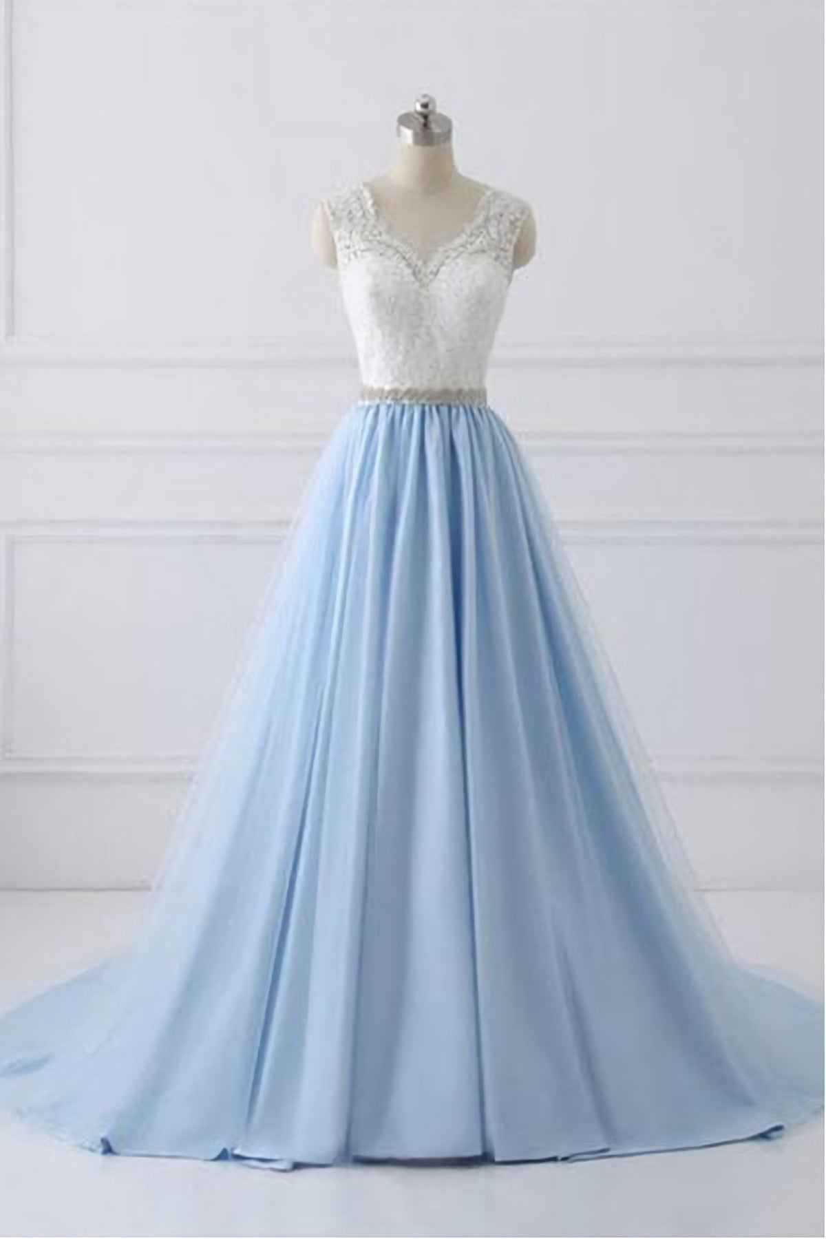 Prom Dresses Near Me, Sky Blue Long Elegant For Teens Beauttiful Prom Dresses