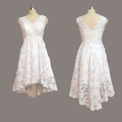 Wedding Dress Places Near Me, Pretty Lace High Low Short Beautiful Short For Teens Prom Dresses