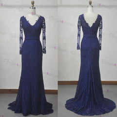 Evening Dress Gown, Lace Prom Dress, Long Sleeve Prom Dress, V Neck Prom Dress, Sexy Prom Dresses, Prom Dresses, 2024 Prom Dresses, Long Prom Dress, Dress For Prom