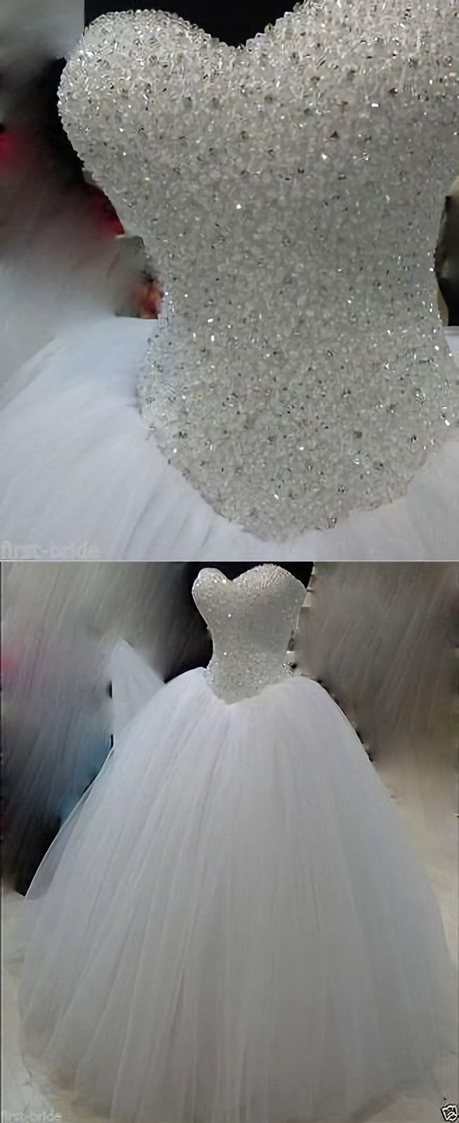 Wedding Dresses Under, Wedding Dresses, Wedding Gown Bling Beading Sequin Sweetheart A Line Princess Wedding Dresses