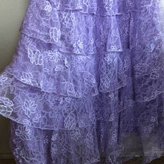 Club Dress, Purple Lace Long Prom Dress Backless Evening Dress Stunning Maxi Dress