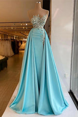 Prom Dresses 2020, Sexy Sleeveless Sparkly Sequins Mermaid Prom Dress with Detachable Train