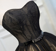 Party Dress Inspo, Short Black Lace Prom Dresses, Little Black Lace Formal Homecoming Dresses