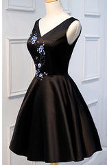 Party Dress Up Ideas Halloween Costumes, Short Black Prom Dresses, Black Short Formal Homecoming Dresses