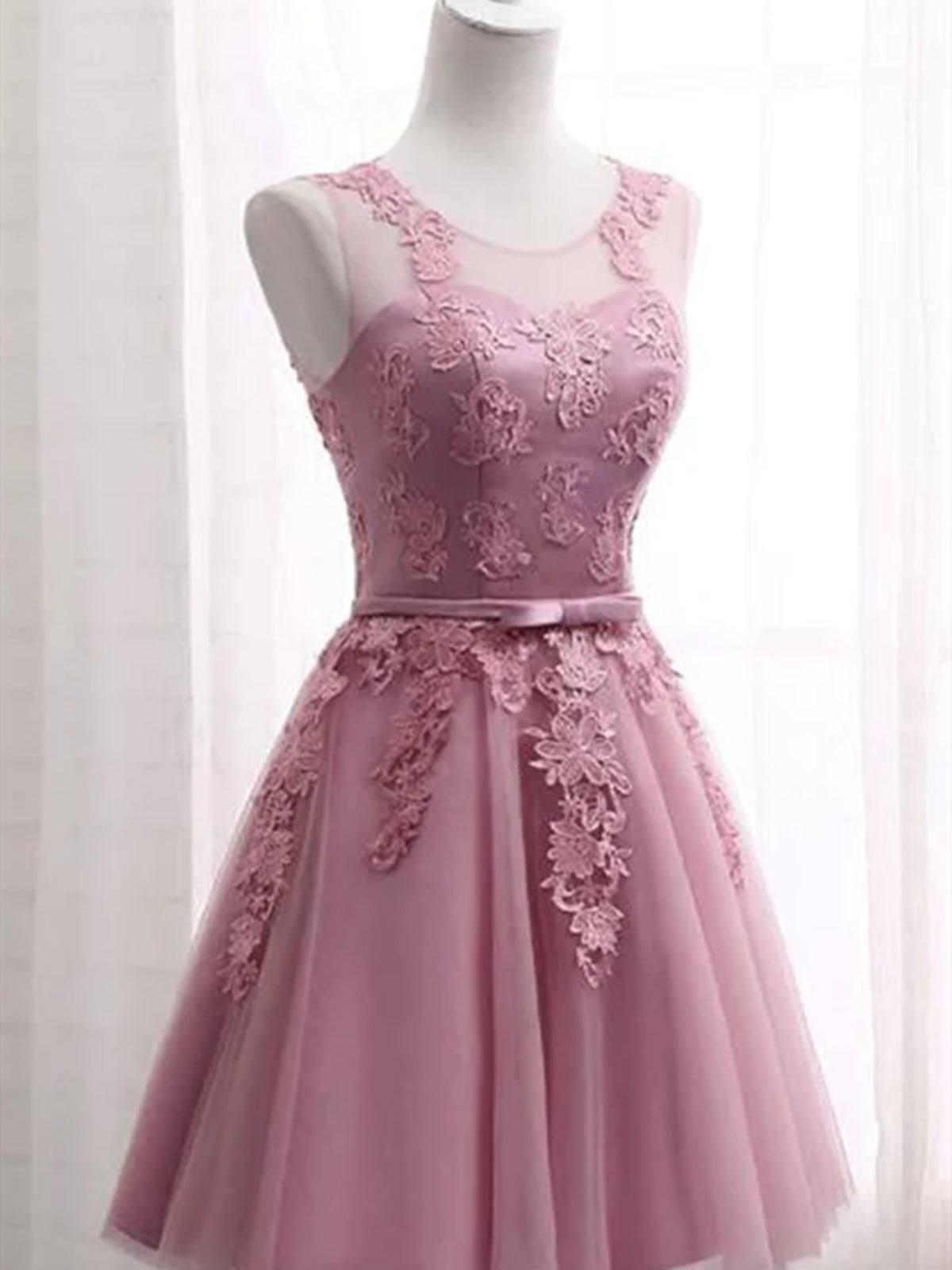 Go Out Outfit, Short Pink Lace Prom Dresses, Short Pink Lace Graduation Homecoming Dresses