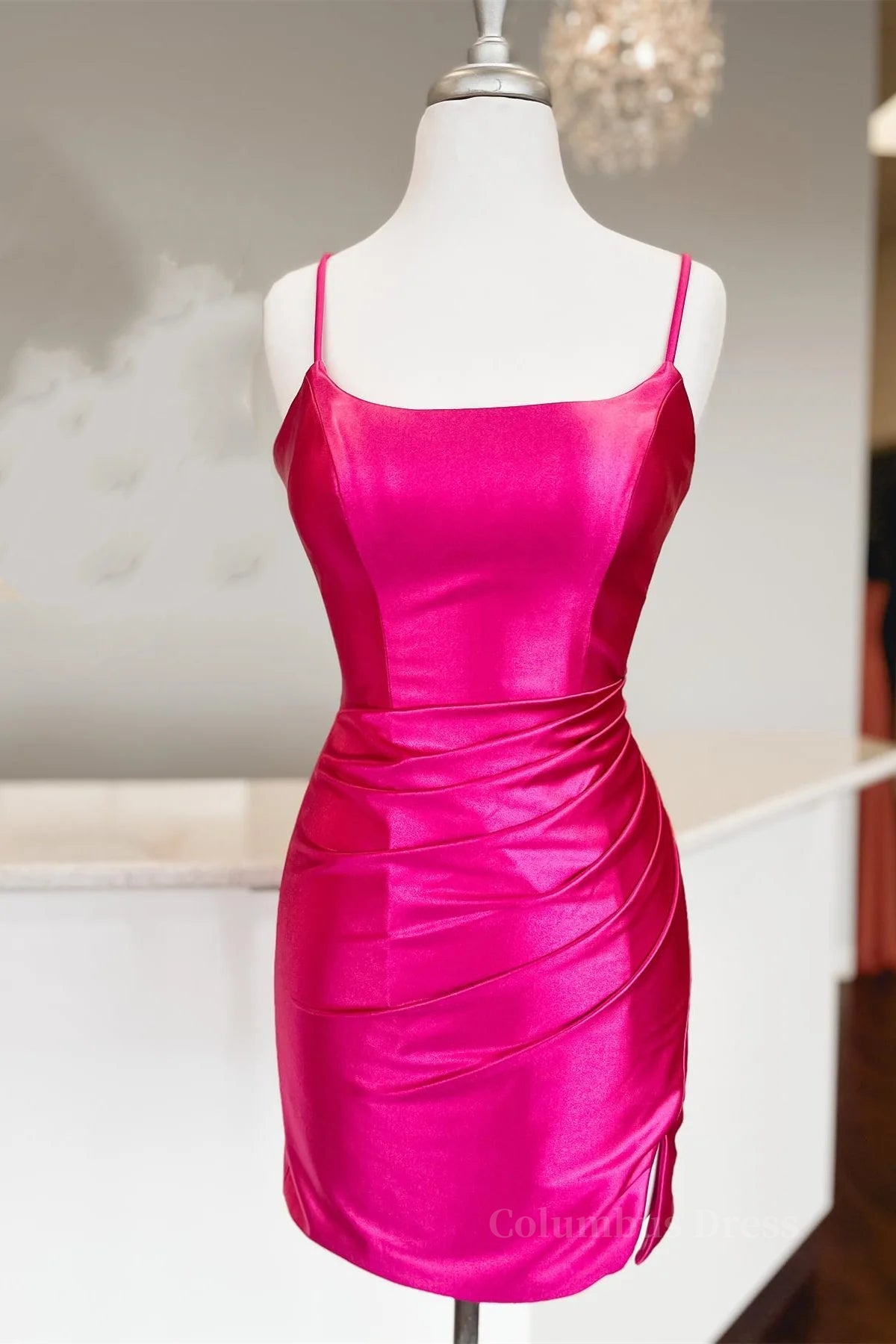 Evening Dress Shops, Short Ruched Bodycon Prom Dresses, Short Bodycon Formal Homecoming Dresses