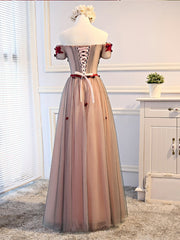 Formal Dresses For Winter Wedding, Short Sleeves Burgundy Floral Long Prom Dresses, Burgundy Floral Formal Bridesmaid Dresses