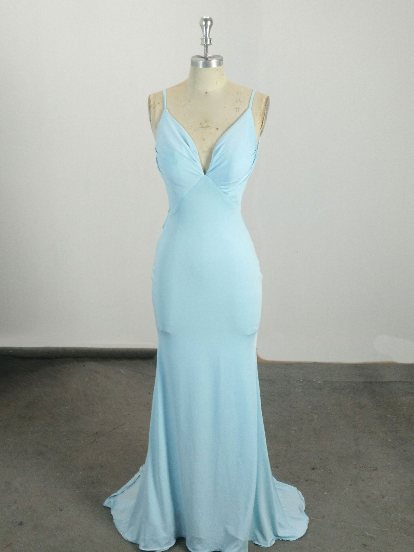 Prom Dresses Blue Long, Simple Blue Mermaid Long Prom Dress, Blue Evening Dress