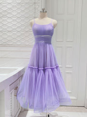 Prom Dress Ideas 2027, Simple purple short prom dress, purple homecoming dress