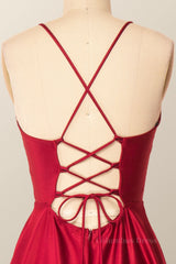 Formal Dresses Truworths, Simple Straps Red Long Party Dress