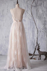 Wedding Dress 2022, Spaghetti Strap Ruffle Lace A-line Wedding Dress