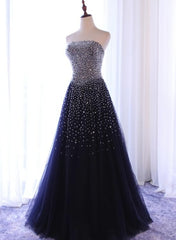 Prom Dress Cute, Sparkle Sequins A-line Party Dress , Handmade Formal Gowns