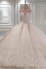 Wedding Dresses Different, Strapless Sparkle Luxurious Train See through Ball Gown Wedding Dress
