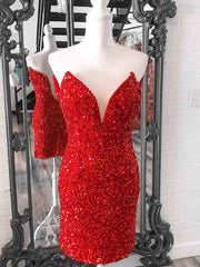 Bridesmaid Dress Uk, Strapless Tight Red Pink Short Prom Dresses, Short Strapless Red Pink Formal Homecoming Dresses