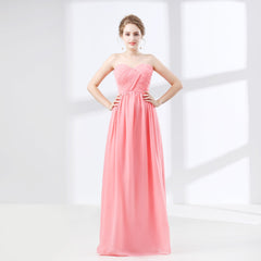 Formal Dresses With Tulle, Sweetheart Chiffon A Line Bridesmaids Dresses