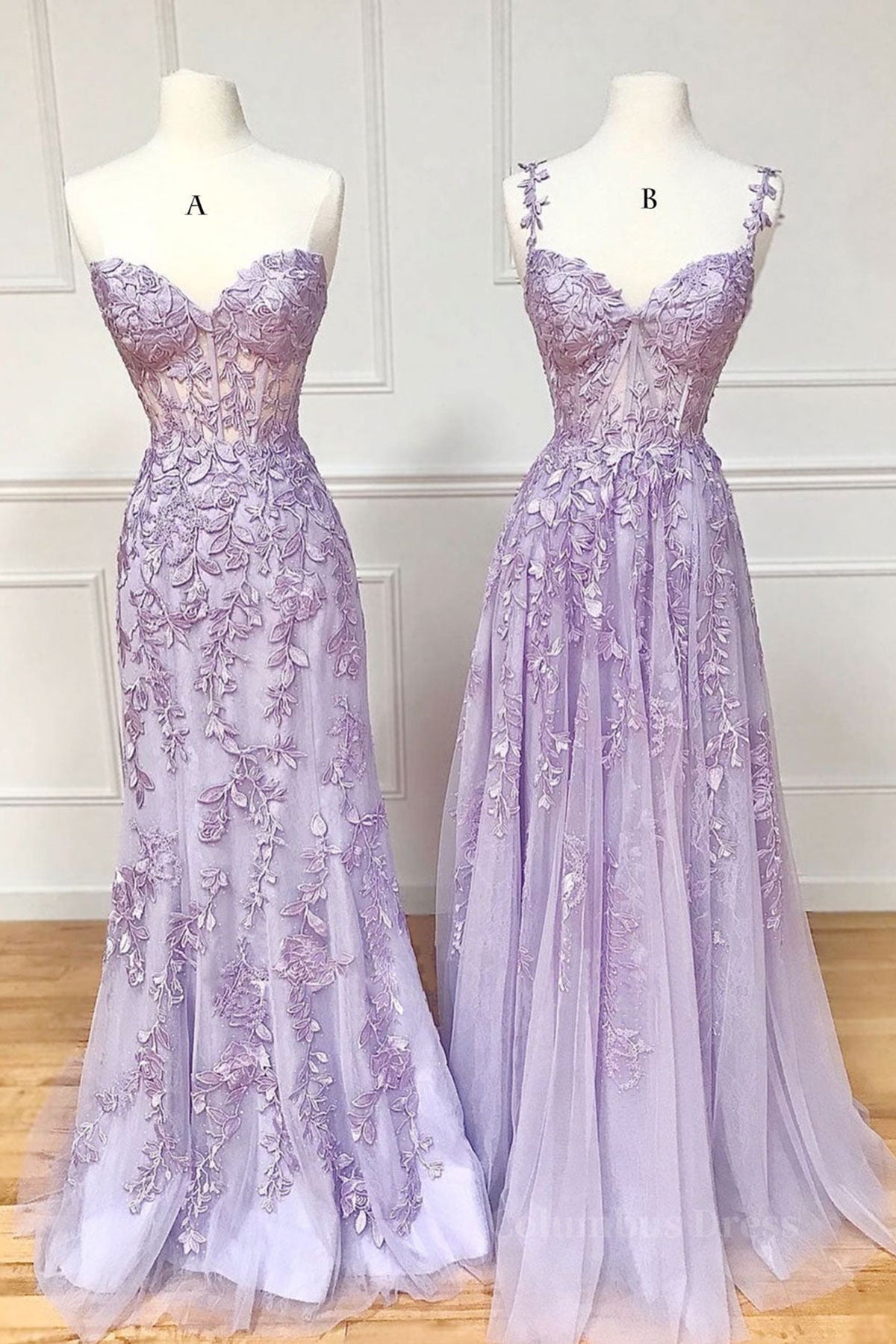 Bridesmaid Dress White, Sweetheart Neck Purple Lace Long Prom Dress, Strapless Purple Formal Dress, Mermaid Purple Evening Dress