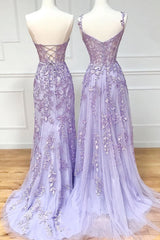 Bridesmaids Dresses White, Sweetheart Neck Purple Lace Long Prom Dress, Strapless Purple Formal Dress, Mermaid Purple Evening Dress