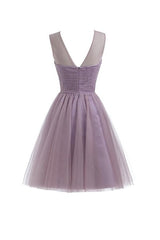 Party Dresses Store, Sweetheart Tulle Homecoming Dresses A Line Scoop Short Prom Dress