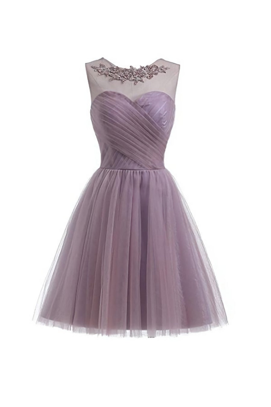 Party Dress Dress Up, Sweetheart Tulle Homecoming Dresses A Line Scoop Short Prom Dress