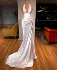 Party Dress Codes, White Prom Dress, Sexy Prom Dresses, Long Evening Dress