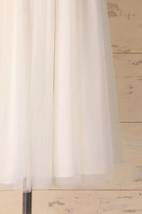 Prom Dresses Long Formal Evening Gown, White Sweetheart Dress