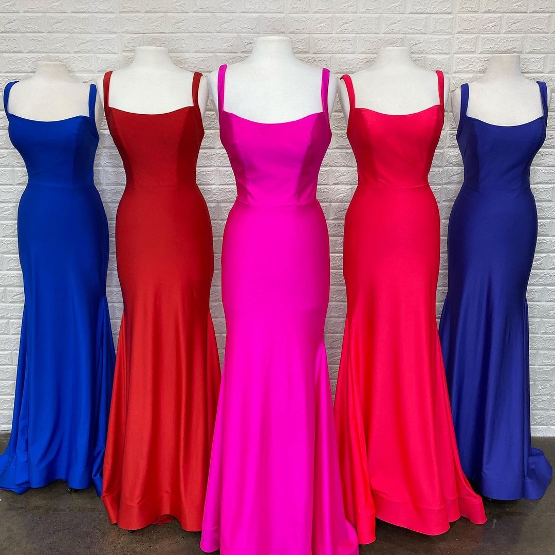 Formal Dress Online, Simply Mermaid Red Long Formal Dress